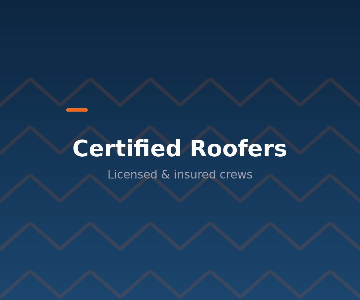 Warranty-backed roof installation